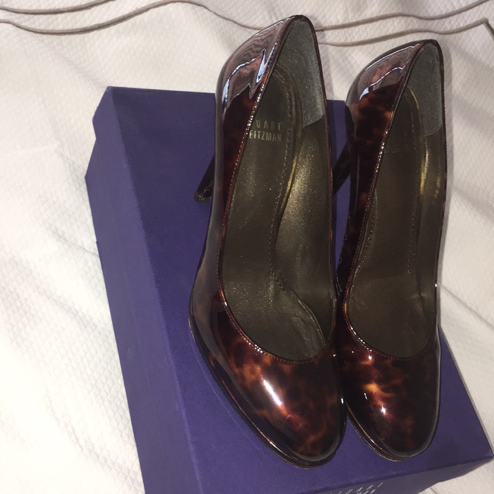 Stuart Weitzman Size 6 Tortoise Color Heel - image 1